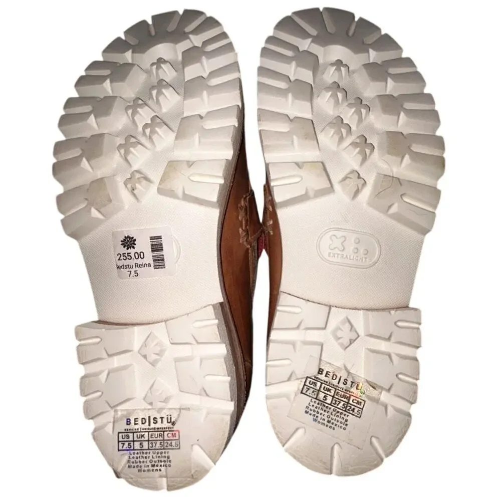 Bed Stu Leather Tan Rustic & Nectar Lux Handmade Penny Loafers 7.5 - Picture 6 of 8